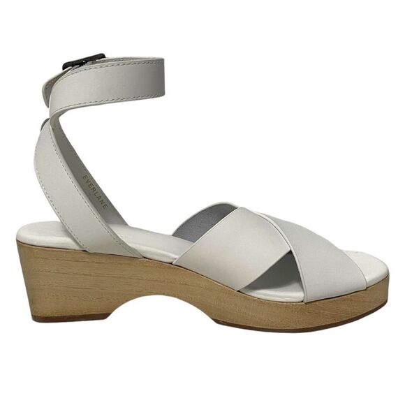 NWT EVERLANE The Clog Sandal White Leather 7 - Picture 5 of 11